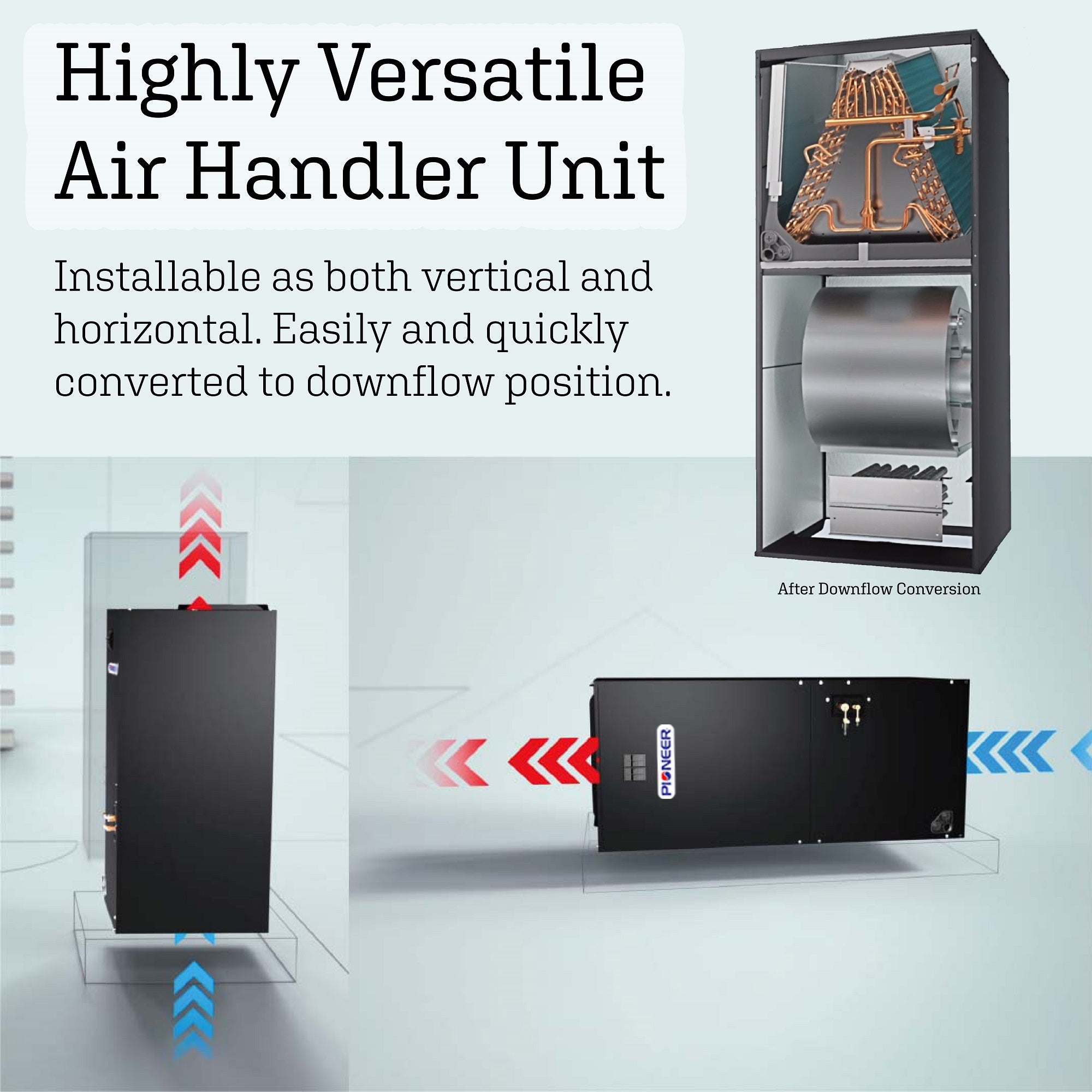 Pioneer® 24,000 BTU Ducted Central Inverter Air Handler Unit